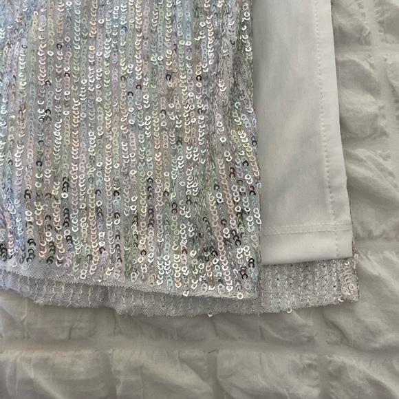 Walter Baker Crista  silver sequin midi skirt - Picture 7 of 11